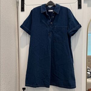 Sonoma Indigo Denim Shirt Dress